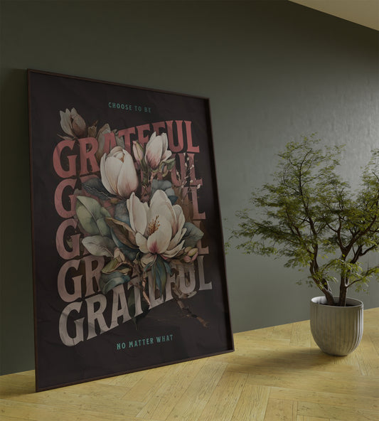 Gratffull Flower Frame