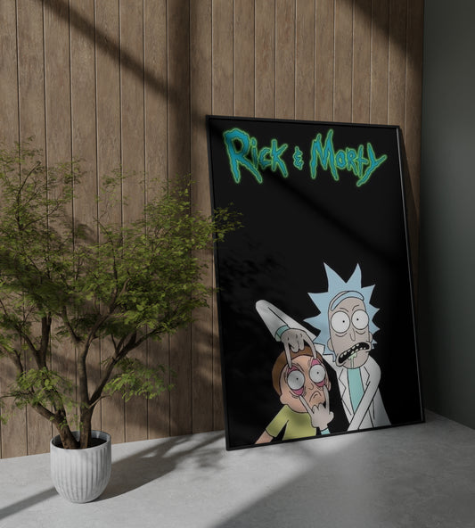 Ric And Morty Cartoon posters Frame