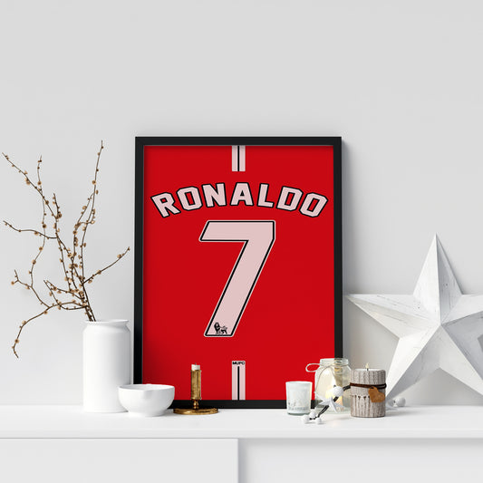 Ronaldo Red football player Frame