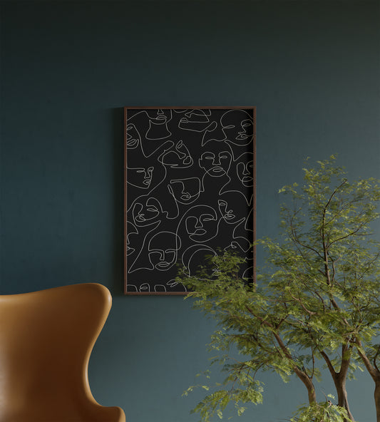 Nature’s Grid Pattern posters Frame