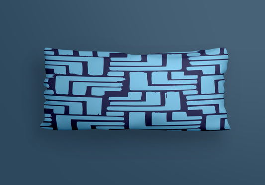 Repeat Realm Pattern Velvet Cushion