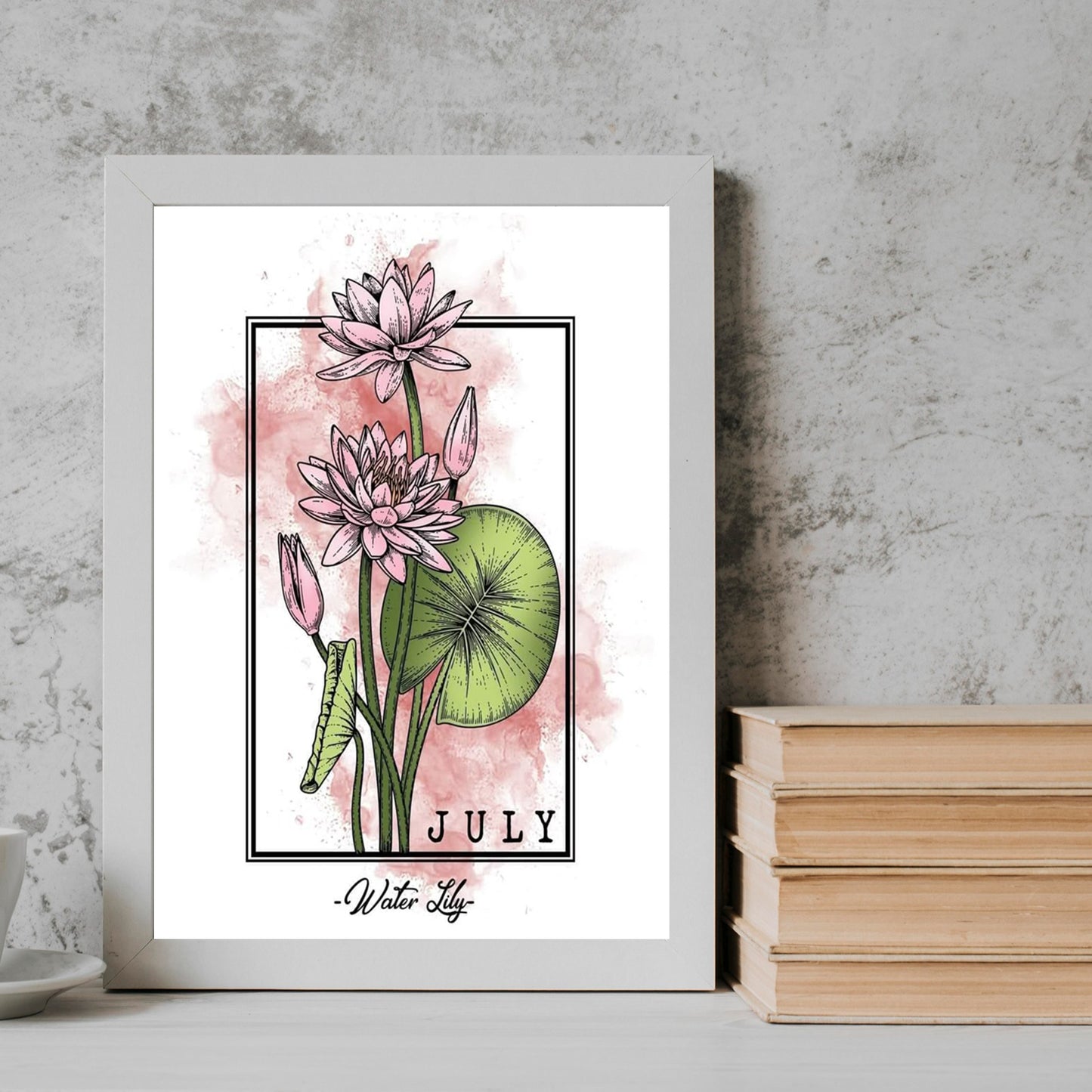 July Flower Frame