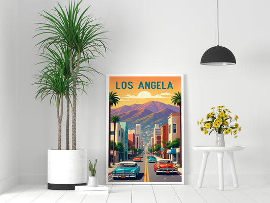 Los Angela Travel Frame
