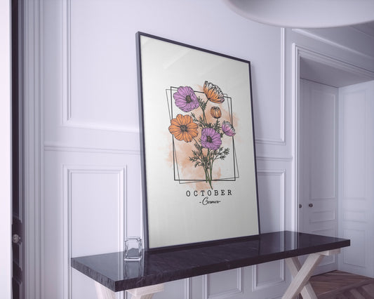 October Flower Frame