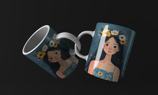 Girl Flower Girls Mug