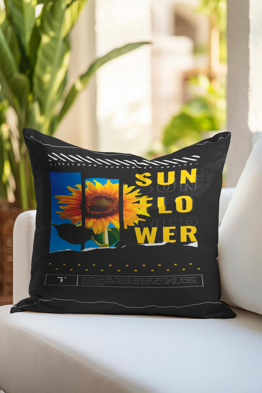Sunflowr Art Velvet Cushion