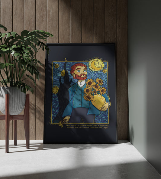 Van Goh Flower Art Frame