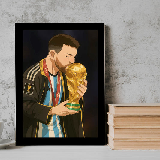 Messi World Cup football player Frame