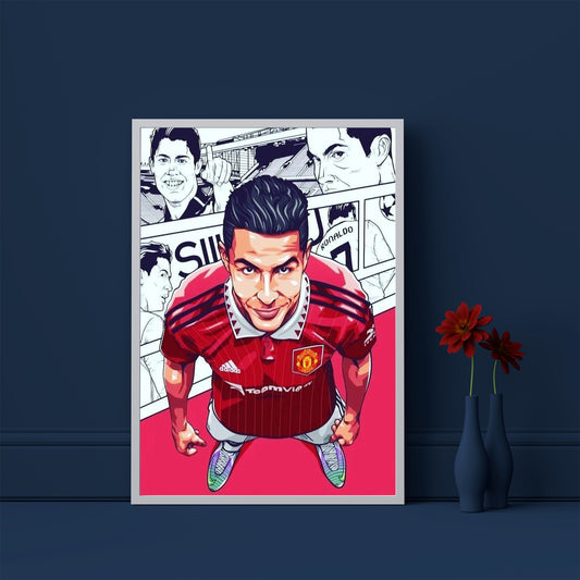 Ronaldo Manchester United  football player Frame