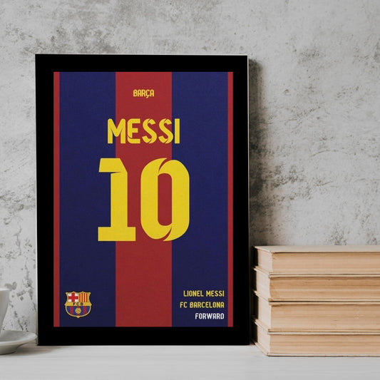 Messi Barcelona football player Frame