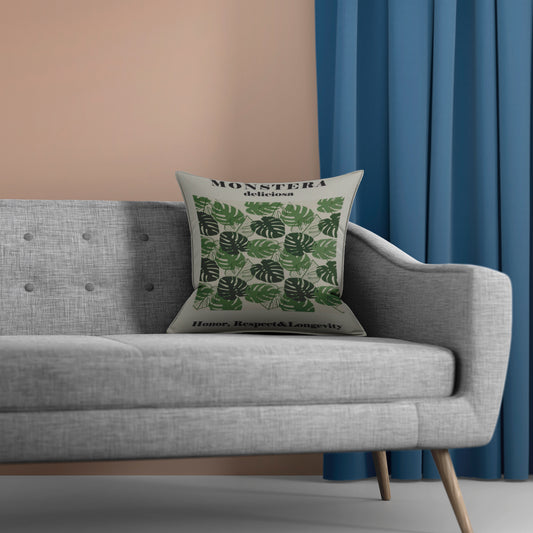 Tree Flower Velvet Cushion