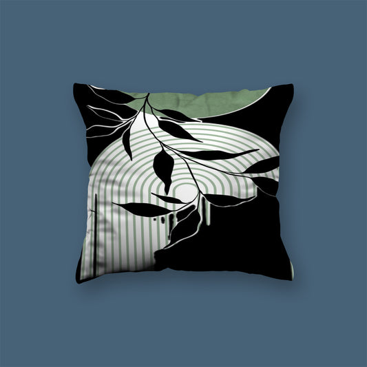 Tree neutral abstract art Velvet Cushion