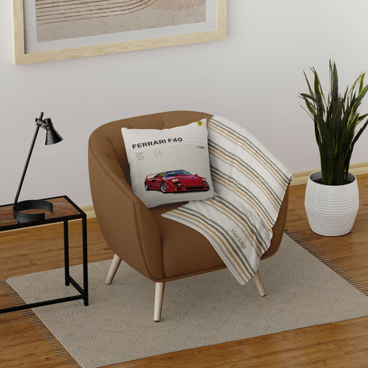 Ferrari F40 cars Velvet Cushion