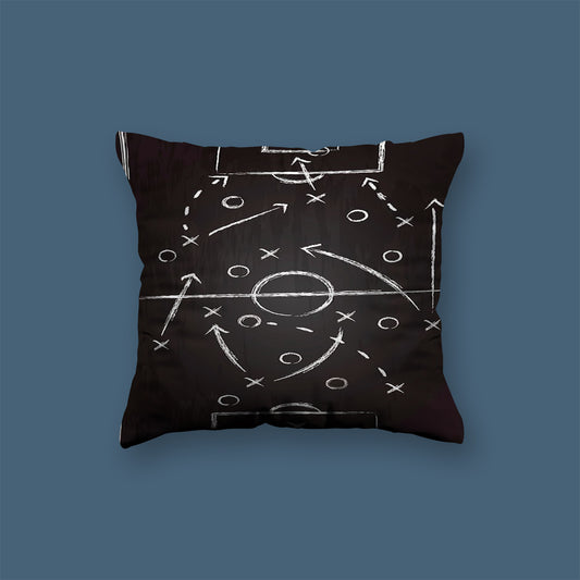 Plan football player Velvet Cushion