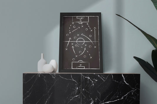 Plan football player Frame