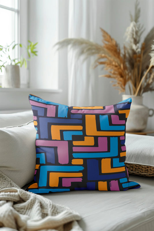 Royal Repeats Pattern Velvet Cushion