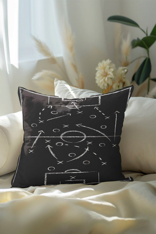 Plan football player Velvet Cushion
