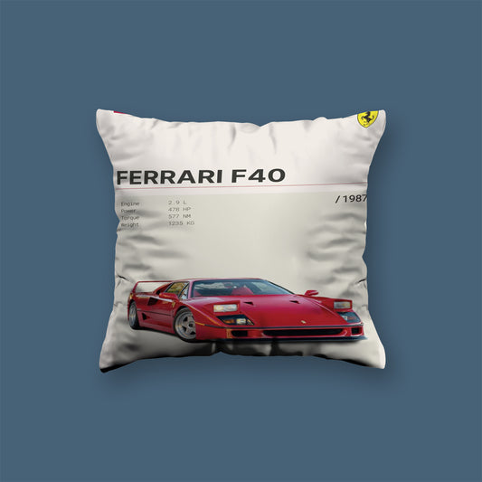 Ferrari F40 cars Velvet Cushion