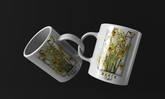 March Flower Mug