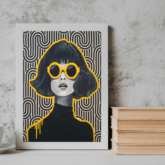 Girl glasses girl Frame