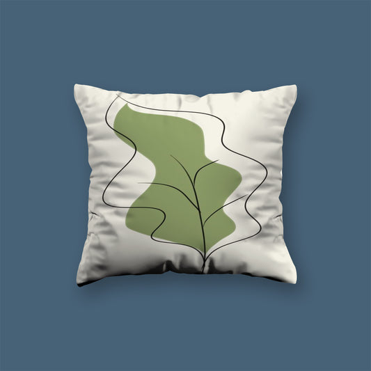 Tree White neutral abstract art Velvet Cushion