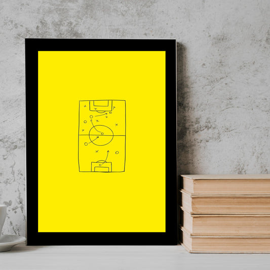 Plan Yellow football player Frame