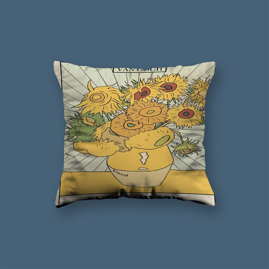 SVangogh Sanlower Art Velvet Cushion