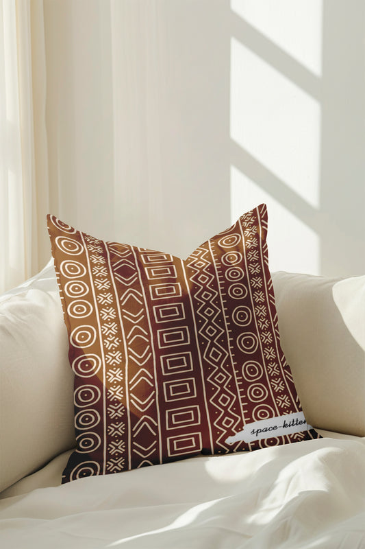 Crowned Patterns Pattern Velvet Cushion