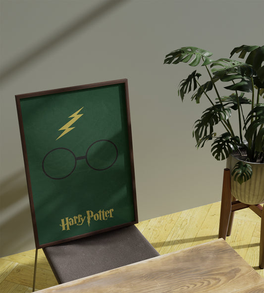Harry Potter Green Cartoon posters Frame
