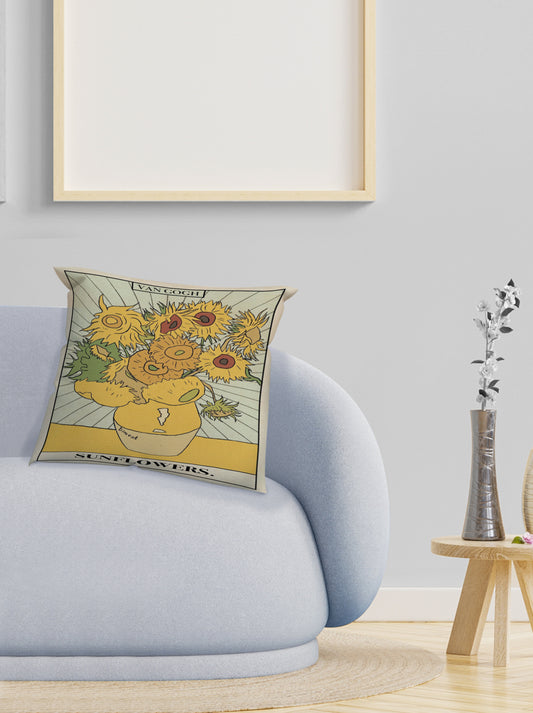 SVangogh Sanlower Art Velvet Cushion