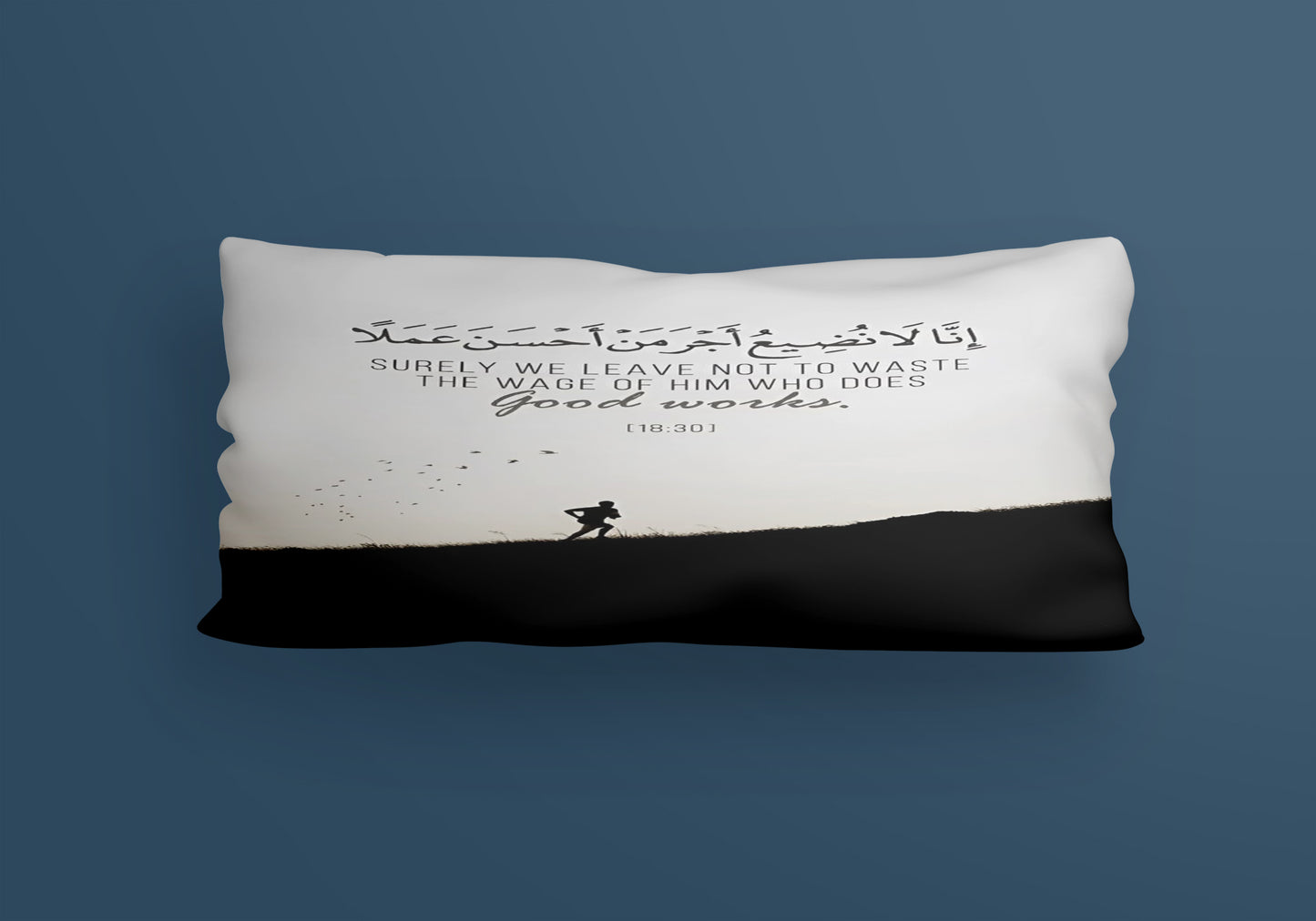 hardship minimal arabic quotes Velvet Cushion