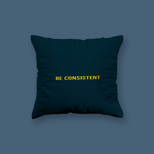 Be Consistent qoutes englisgh Velvet Cushion
