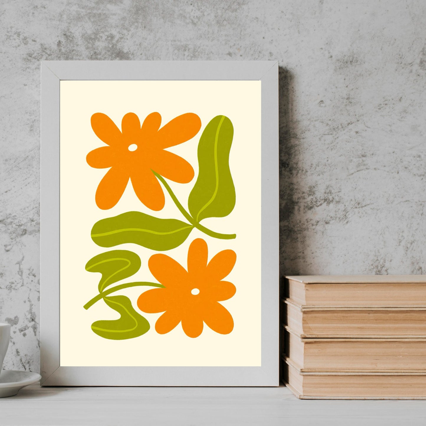 Orange Flower Frame