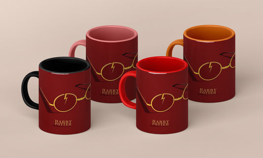 Harry Potter Red Cartoon Mug