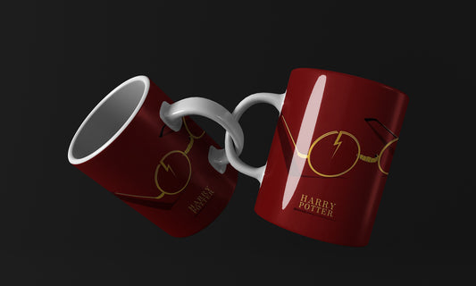 Harry Potter Red Cartoon Mug