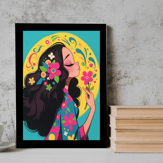 Girl Flower girl Frame