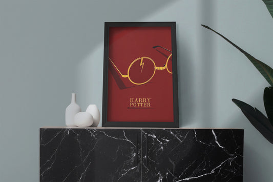 Harry Potter Red Cartoon posters Frame