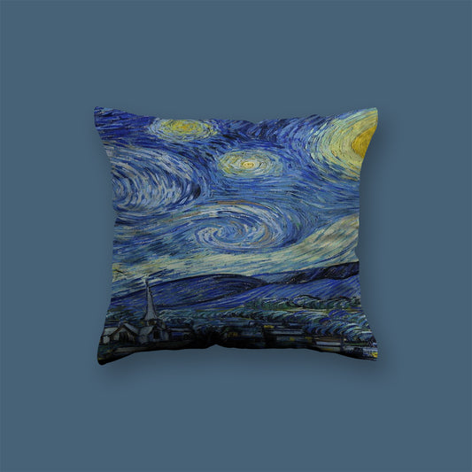Starry Night Art Velvet Cushion