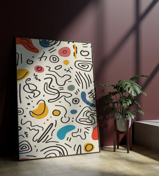 Brush & Repeat Pattern posters Frame
