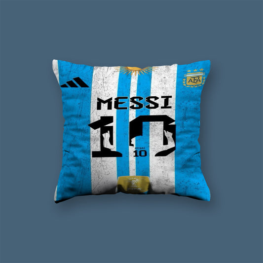 Messi football player Velvet Cushion