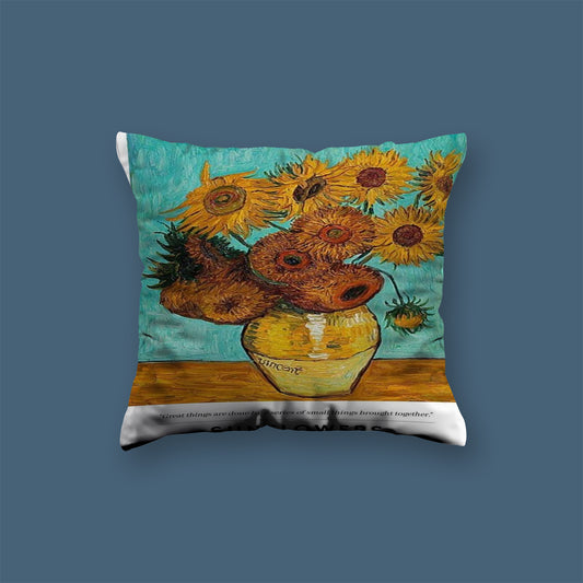 Sunflower 1888 t Art Velvet Cushion