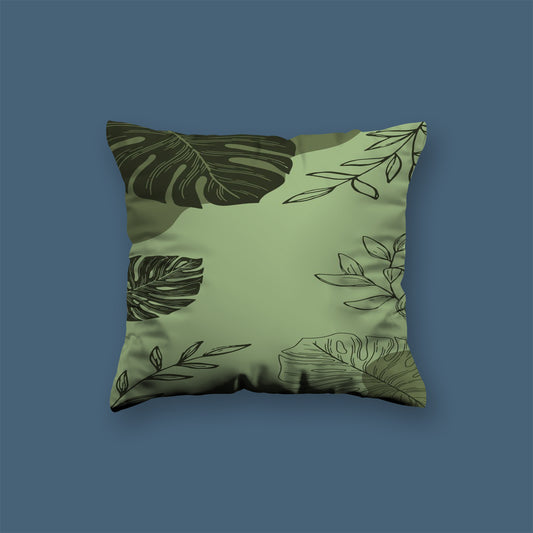 Tree Moon neutral abstract art Velvet Cushion