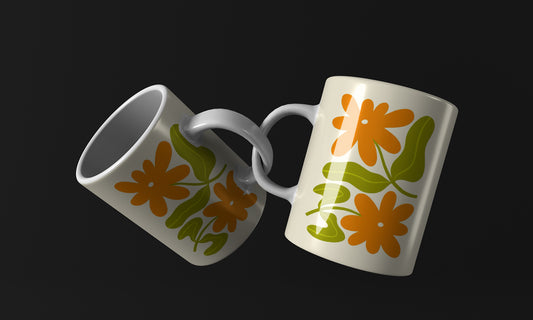 Flower Orange Flower Mug