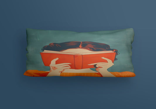 reading Girls Velvet Cushion