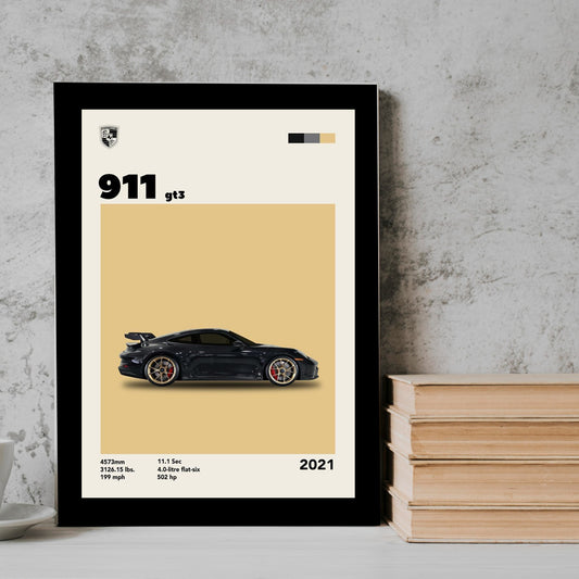 911 yellow Cars Frame