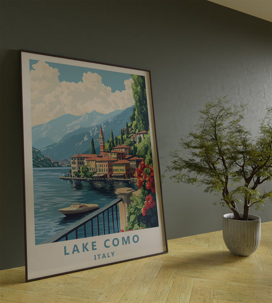 Lake Como Travel Frame