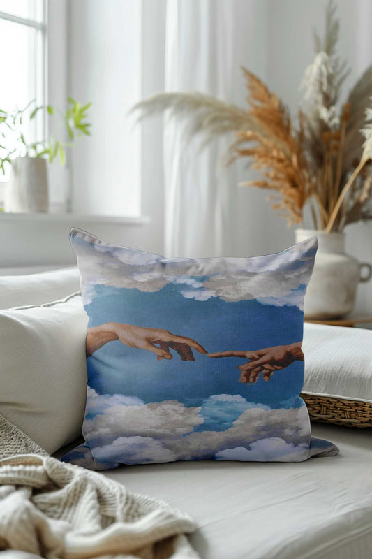 Hand Art Velvet Cushion