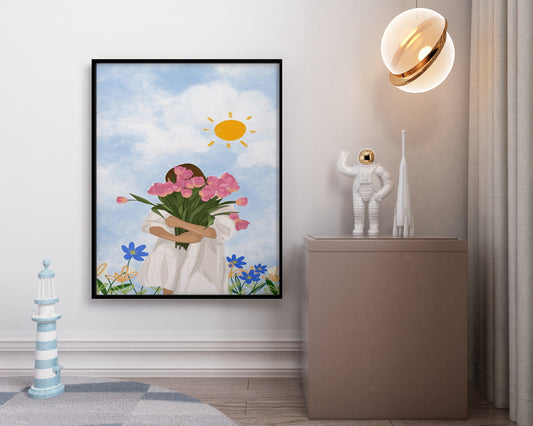 Girl Sun girl Frame