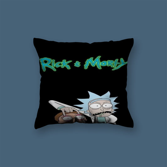 Ric And Morty Cartoon Velvet Cushion