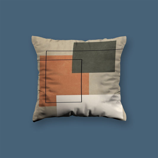 Forms neutral abstract art Velvet Cushion